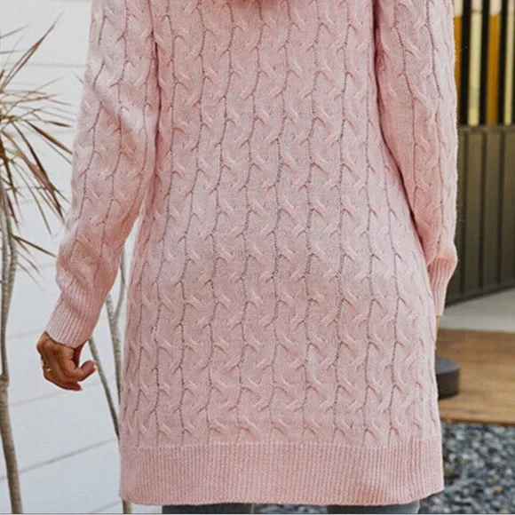 NWT Women’s Cardigan Sweater, Open Front, Beige, - Picture 14 of 15